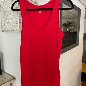 GAP Red Ribbed Tank Top for Women. Never worn.